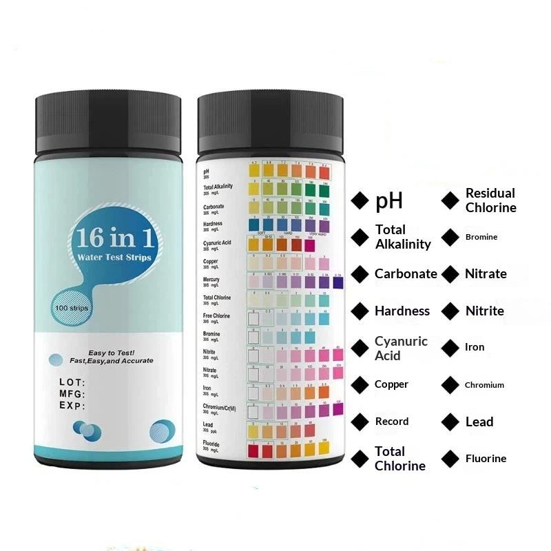 Aquarium Fish Youtube - 50/100 stuks 16-in-1 aquarium visbak testkit