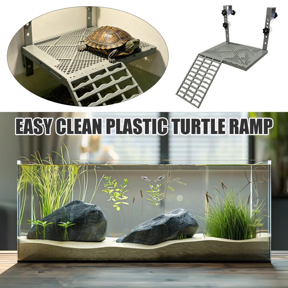 Aquarium Fish Farm - Aquariumdecoratie, massief hangend platform voor schildpadden