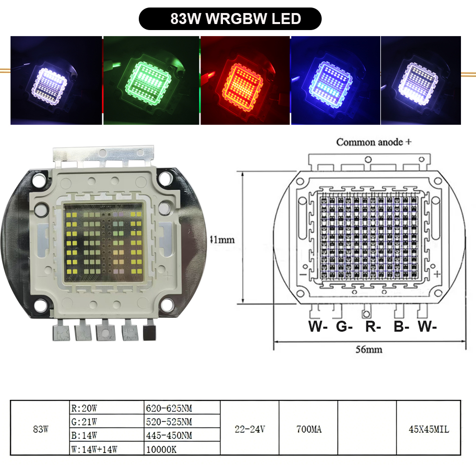 50W 60W 70W 100W RGB LED 83W W - Aquarium Fish Ball recensie en prijs