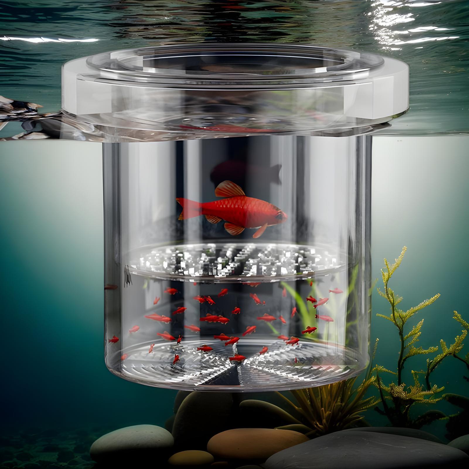 Drijvende viskweek isolatiebox - Aquarium Fish Feeder recensie en prijs