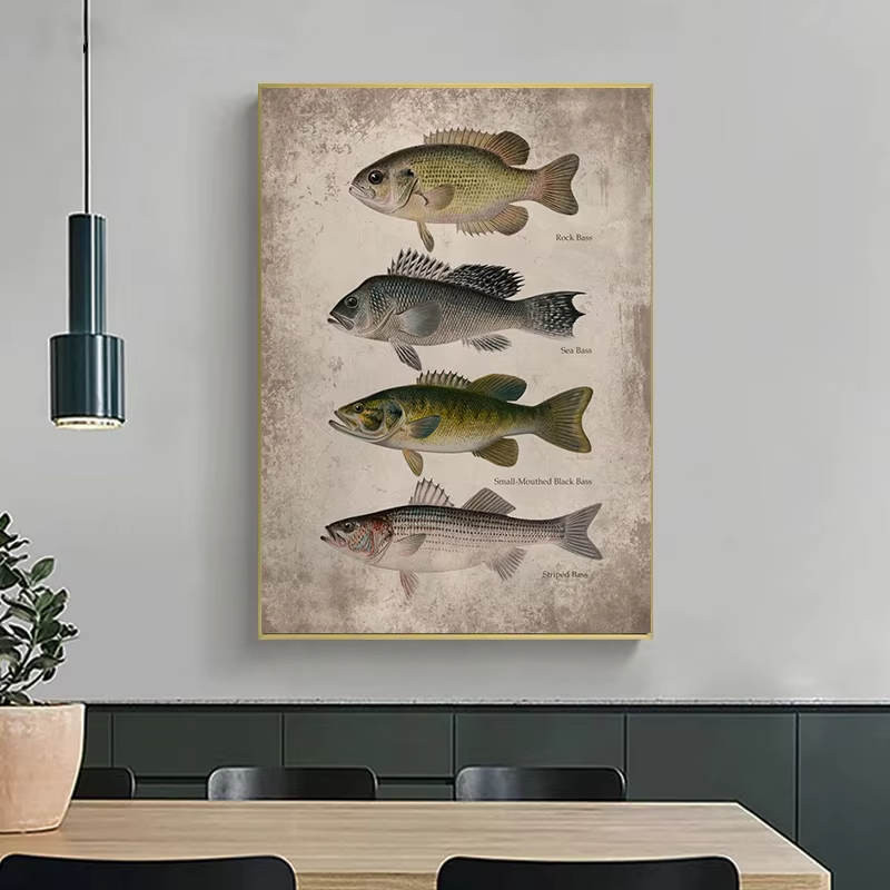 Vintage Soorten Vis Meer Zeevi - Aquarium Fish Poster recensie en prijs