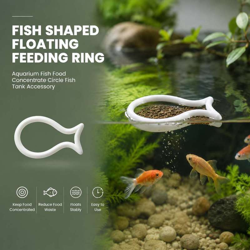 Visvormige drijvende voederrin - Aquarium Fish Medicine recensie en prijs