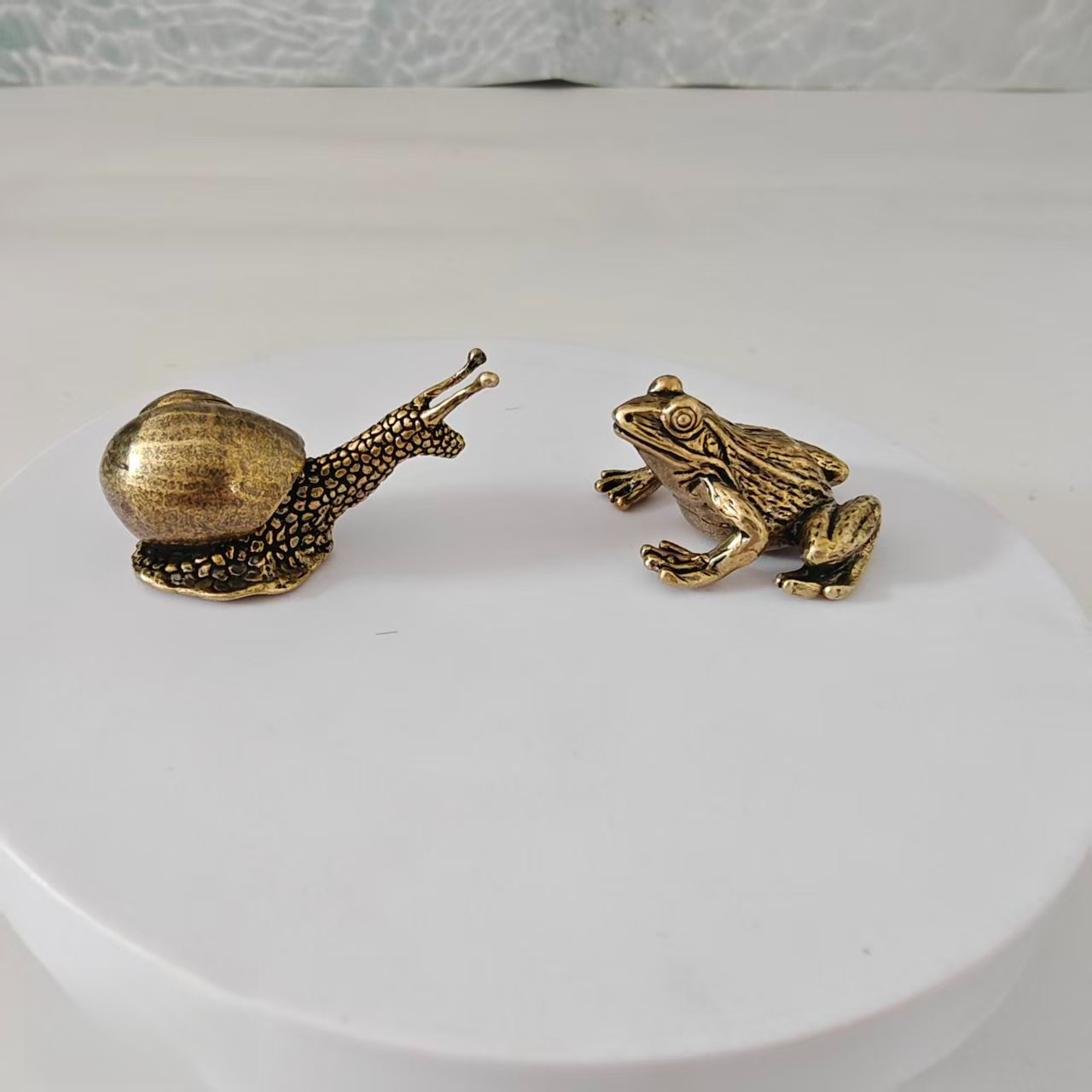 2 stuks messing mini-ornamente - Aquarium Fish Farm recensie en prijs