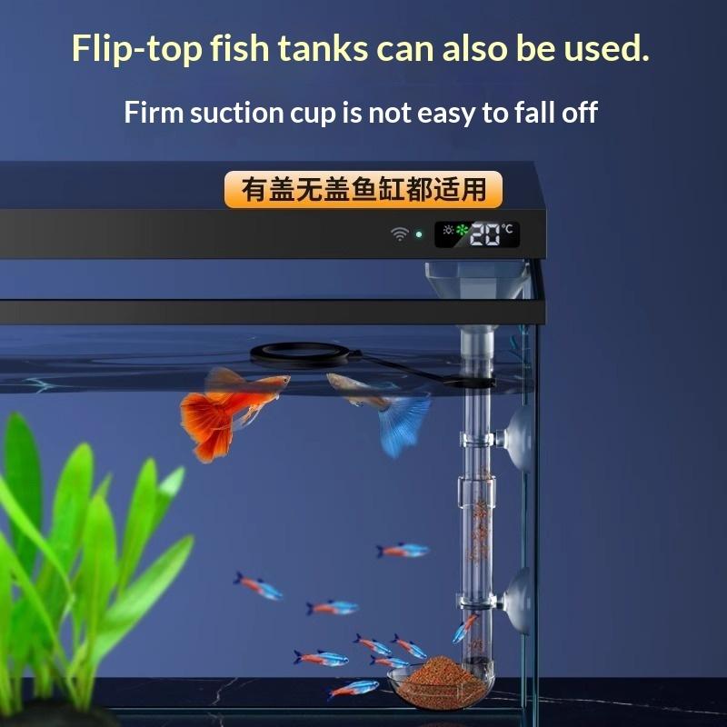 Met zuignappen voorkomt het ve - Aquarium Fish Feeder recensie en prijs